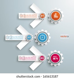 Infographic design on the grey background. Eps 10 vector file.
