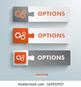 Infographic design on the grey background. Eps 10 vector file.