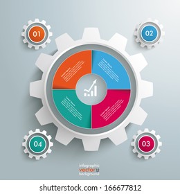 Infographic design on the grey background. Eps 10 vector file.
