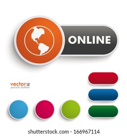 Infographic design on the grey background. Eps 10 vector file.