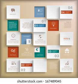 Infographic design on the grey background. Eps 10 vector file.