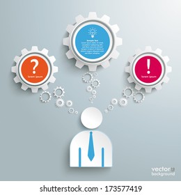 Infographic design on the grey background. Eps 10 vector file.