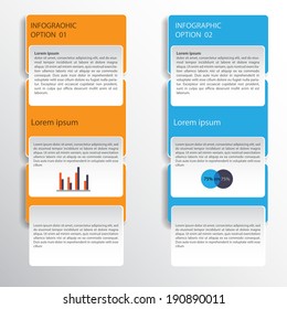 Infographic design on the grey background. Eps 10 vector file.