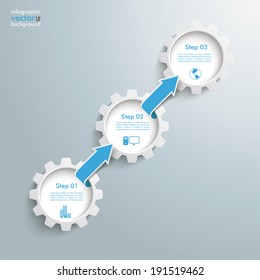 Infographic design on the grey background. Eps 10 vector file.
