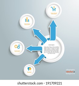 Infographic design on the grey background. Eps 10 vector file.