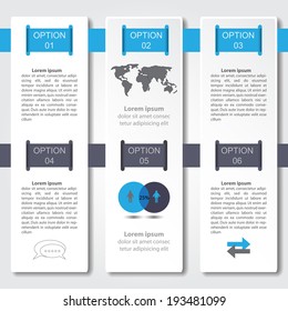 Infographic design on the grey background. Eps 10 vector file.