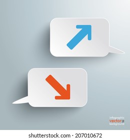 Infographic design on the grey background. Eps 10 vector file.