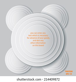 Infographic design on the grey background