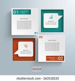 Infographic design on the grey background. Eps 10 vector file.