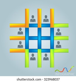 Infographic design on grey background.