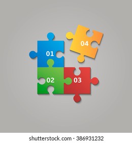 Infographic design on the grey background