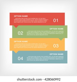 Infographic design, options concept. Template for Business presentation. Vector illustration