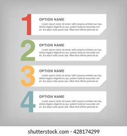 Infographic design, options concept. Template for Business presentation. Vector illustration