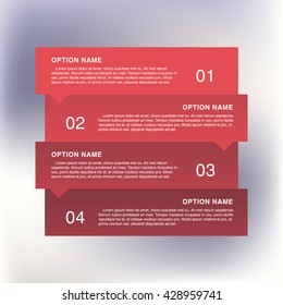 Diseño infográfico, concepto de opciones. Presentación de la plantilla para empresas. Ilustración del vector