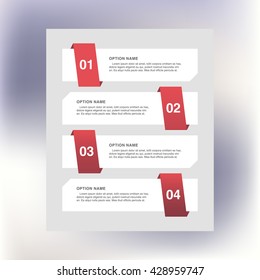 Diseño infográfico, concepto de opciones. Presentación de la plantilla para empresas. Ilustración del vector