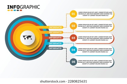  infographic design options, structured charts,  strokes and global swatch.
