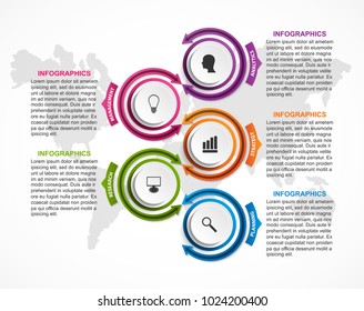 Infographic design organization chart template for business presentations, information banner, timeline or web design.