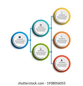 Infographic Design Organization Chart Template Business Stock Vector ...