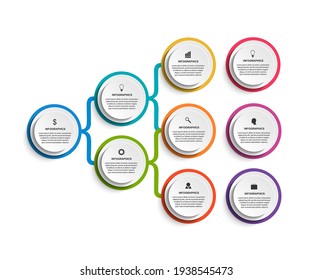 Infographic Design Organization Chart Template For Business Presentations, Information Banner, Timeline Or Web Design.