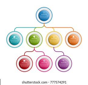 Infographic Design Organization Chart Template Business Stock Vector ...