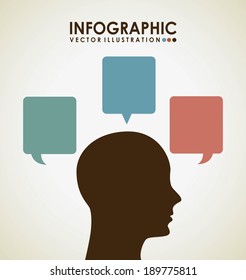 Infographic design over beige background, vector illustration