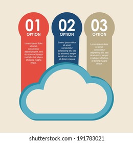 Infographic design over beige background, vector illustration