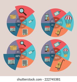 Infographic design over beige background, vector illustration
