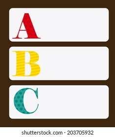 Infographic design over brown background, vector illustration