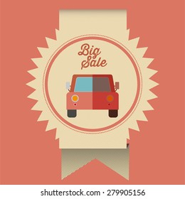 Infographic design over pink background, vector illustration