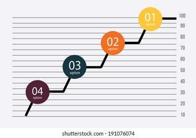 Infographic design over white background, vector illustration