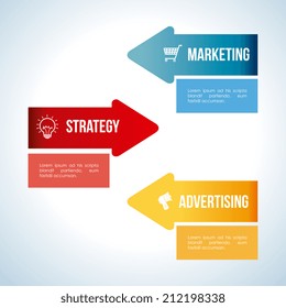 Infographic design over white background, vector illustration