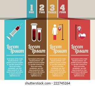 Infographic design over white background, vector illustration