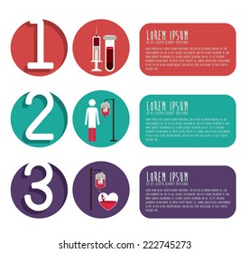 Infographic design over white background, vector illustration