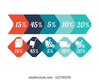 Infographic design over white background, vector illustration
