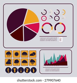 Infographic design over white background, vector illustration