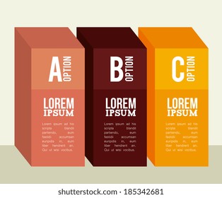 Infographic design over yellow background, vector illustration
