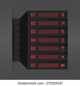 Infographic design with paper creative lines. Vector illustration.