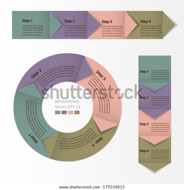 Infographic Design Process Chart Module : image vectorielle de stock ...