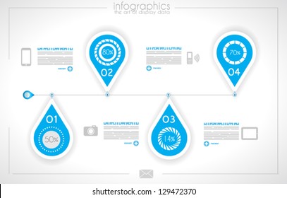 Infographic design for product ranking - original paper geometric shape with shadows. Ideal for statistic data display