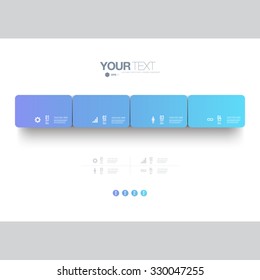 Infographic design with realistic 3d boxes on simple background with numbers and text 
can be used for workflow layout, diagram, chart, number options, web design. 
Eps 10 stock vector illustration 