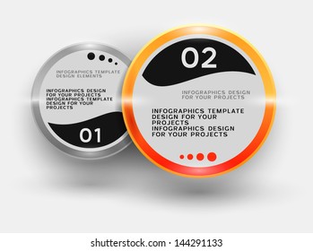 Infographic design with round elements