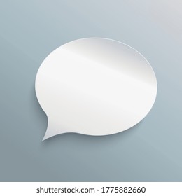 Diseño infográfico alrededor de la burbuja del pensamiento sobre fondo gris azul. Ilustración vectorial. Archivo vectorial Eps 10.