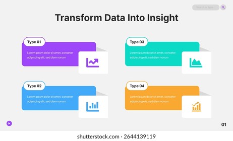 Infographic design with sections, moves, or transitions