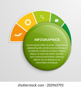 Infographic design template. 