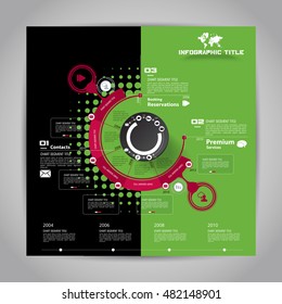 Plantilla de diseño de infografía