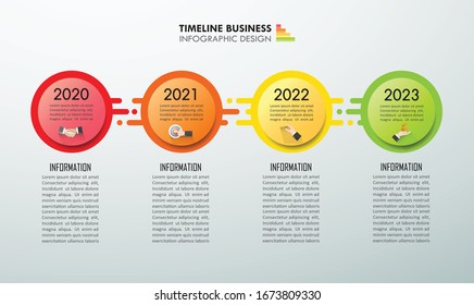 Infographic design template 4 options and marketing icons, Business concept can be used for workflow layout, diagram, number options, timeline, steps, demo infographic