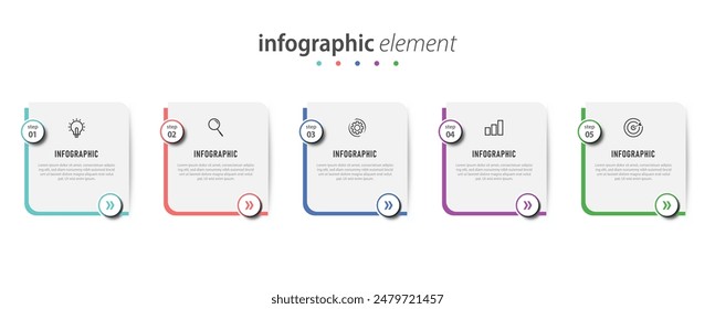 Infographic design template with 4 options or steps can be used for workflow diagram, info chart, web design. vector illustration.	