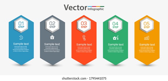 Infografische Design-Vorlage mit 4 Schritten. Kann für Workflow-Layout, Banner, Web-Design verwendet werden