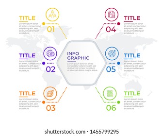 Infographic design template. Abstract elements of graph, diagram with steps, options, parts or processes. Vector illustration.