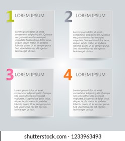 Infographic design template. Banner tabs for flyer presenation brochure book education business. Vector illustration.